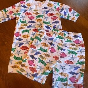 Hanna Anderson Colorful Sea Life Kids Cotton Pajamas